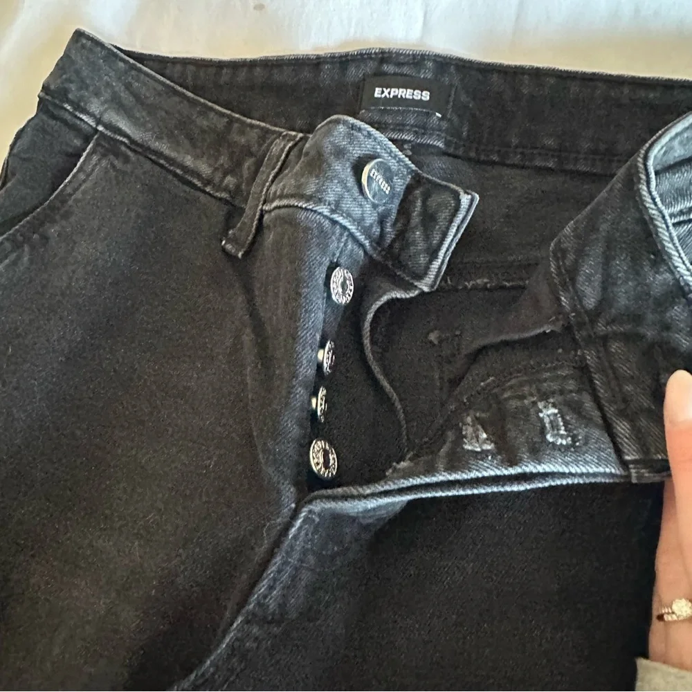 Black Low Rise Relaxed Straight Cargo Jeans